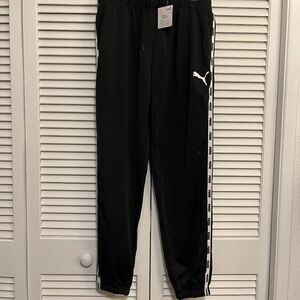 Puma Micro Tape Tricot Pant Black White Mens Large New With Tags Activewear Jog